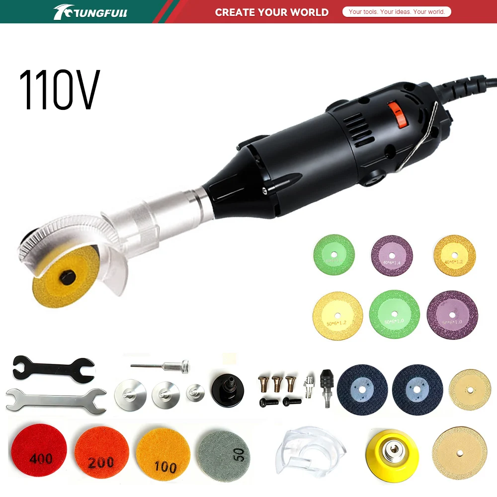 Power Tools Diy - TUNGFULL 110V Mini Szlifierka Kątowa Elektryczna