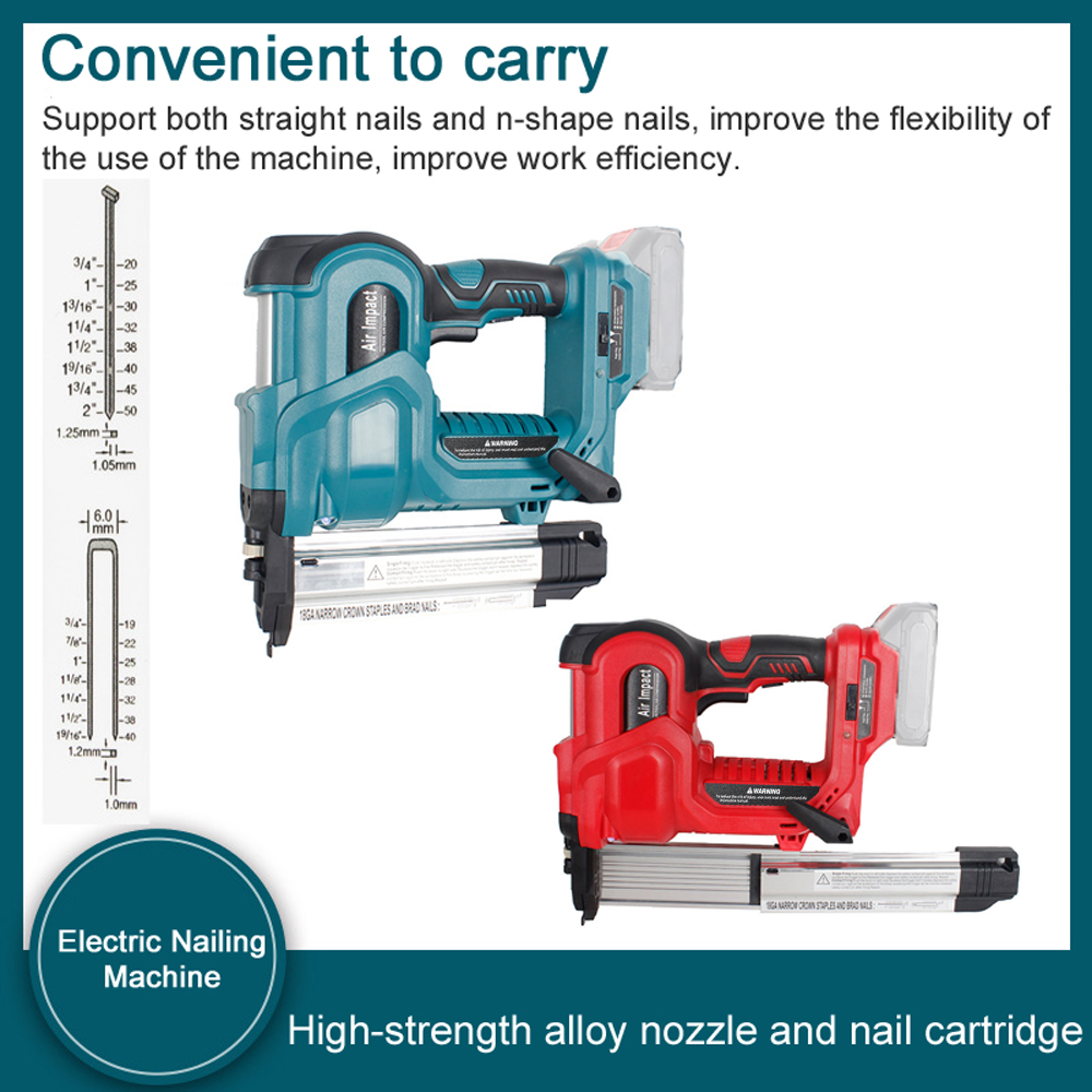 Nail Gun Brad - Elektryczna gwoździarka akumulatorowa, elektryczny zszywacz z