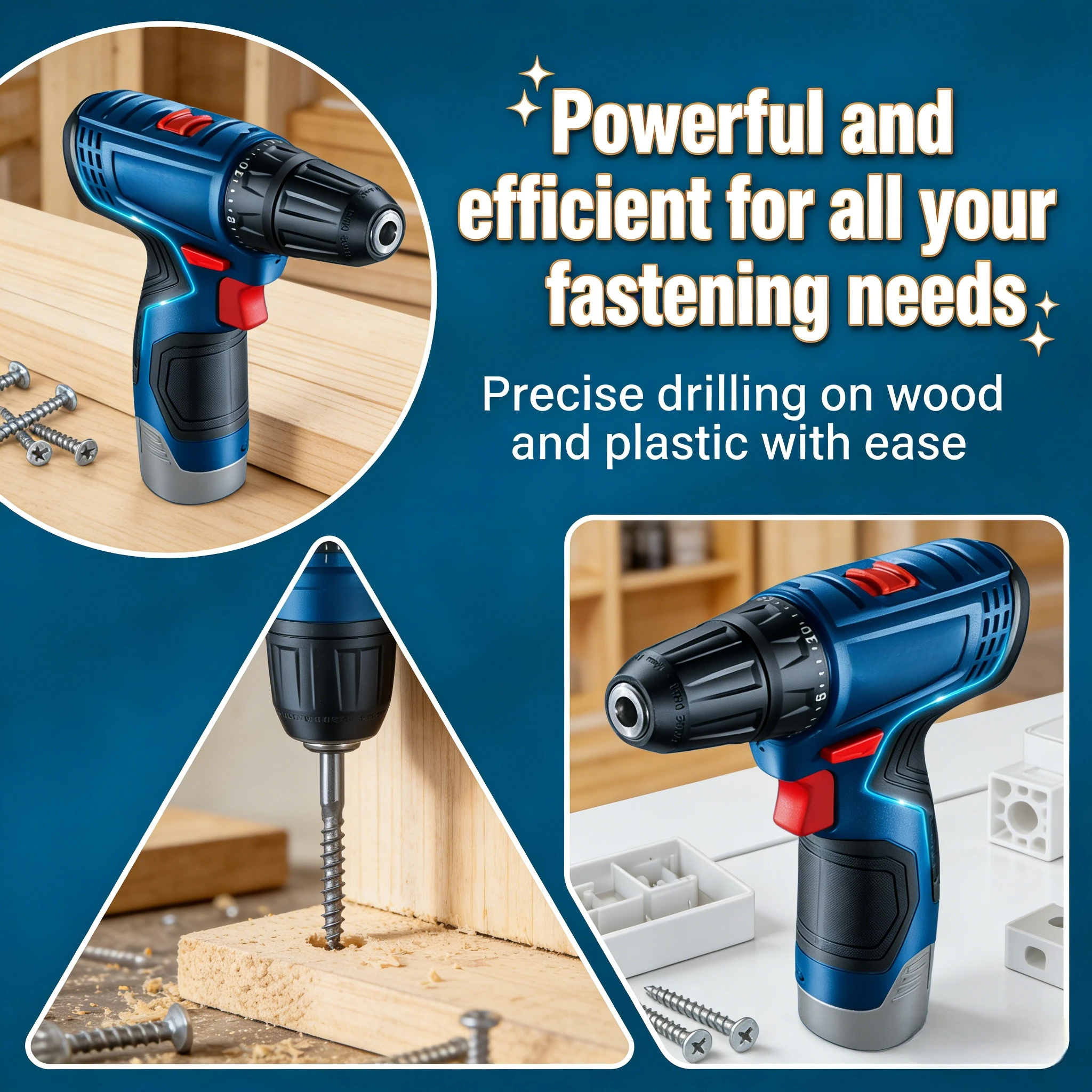Power Tools Diy - Wiertarko-wkrętarka akumulatorowa Bosch GSR 120-LI 12V,