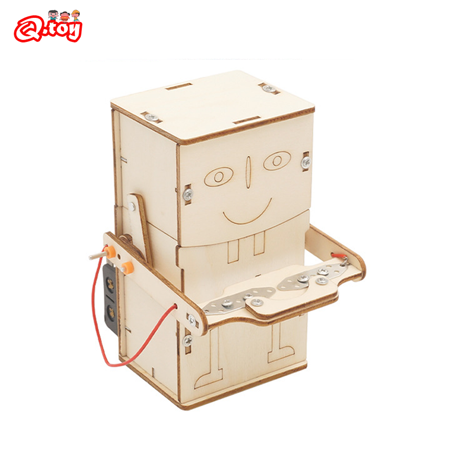Power Tools Kids - Drewniane zasilany elektrycznie jedzą modele robotów