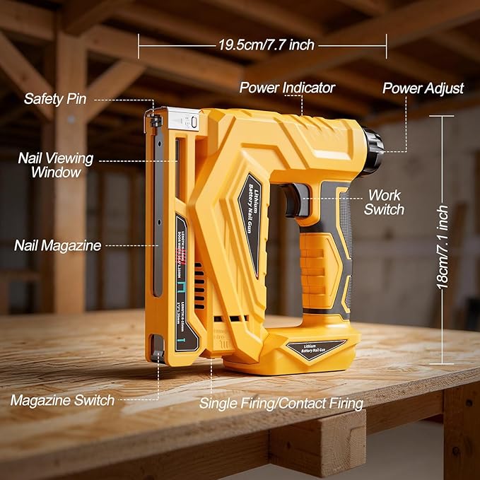YEARTOP 2-funkcyjny elektryczn – Nail Gun Brad recenzja i cena