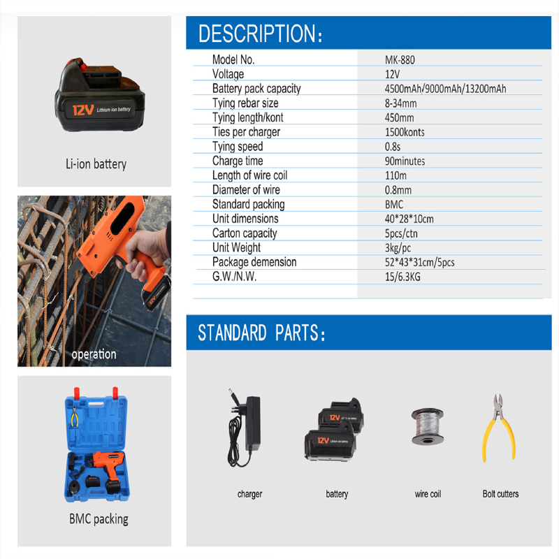 Automatyczna wiązarka do zbroj – Nail Gun Brad recenzja i cena